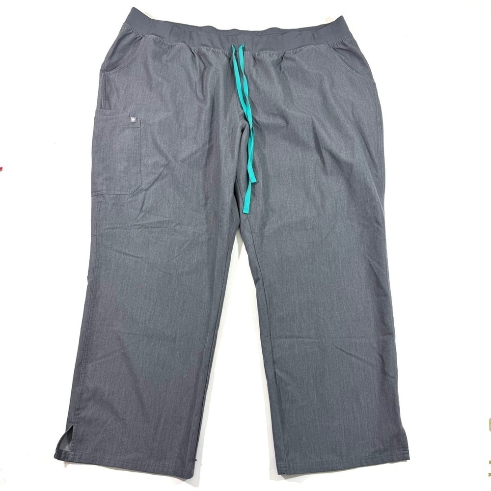Figs Kade Cargo Scrub Bottom Pants Grey